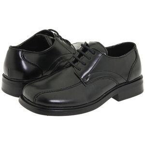 Deer Stags Boys Gabe Lace-Up Dress Oxford Shoe - Black, Size 3.5 Big Kid.